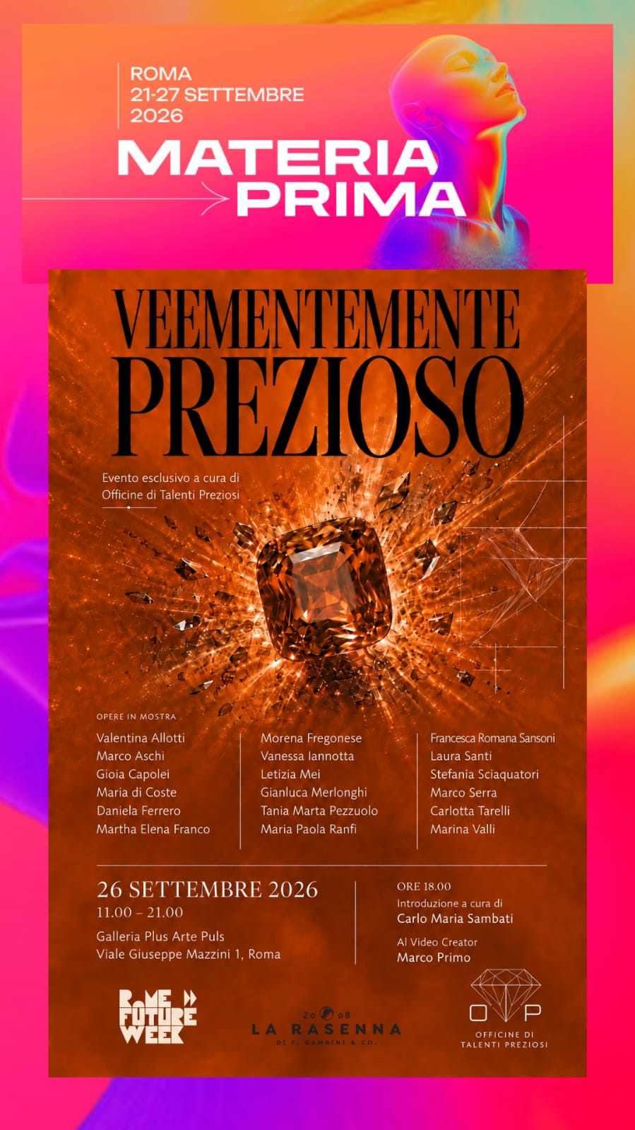 Locandina Veementemente Prezioso - Officine di Talenti Preziosi
